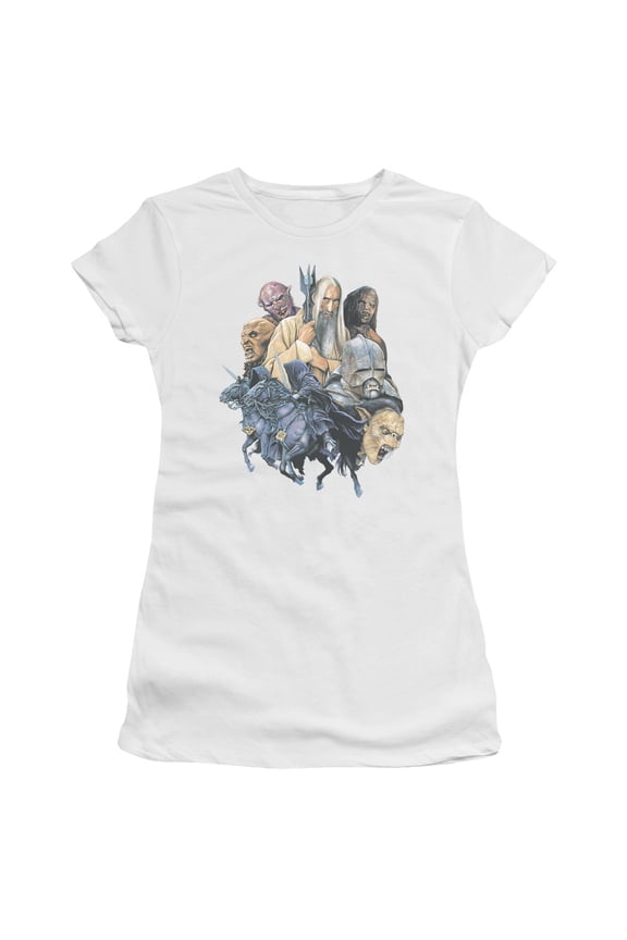 Lor - Collage Of Evil - Juniors Teen Girls Cap Sleeve Shirt - X-Large