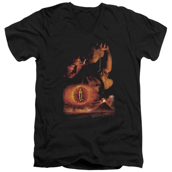 Lor - Destroy The Ring - Slim Fit V Neck Shirt - Large
