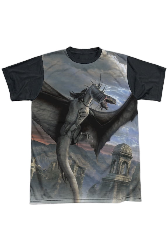 Lor - Fellbeast - Short Sleeve Black Back Shirt - XX-Large