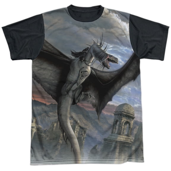 Lor - Fellbeast - Short Sleeve Black Back Shirt - XX-Large