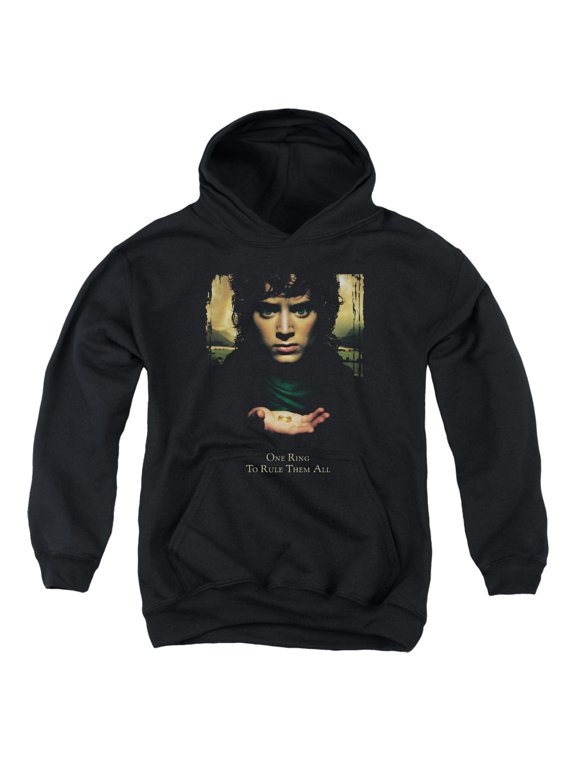 Lor - Frodo One Ring - Youth Hooded Sweatshirt - Large