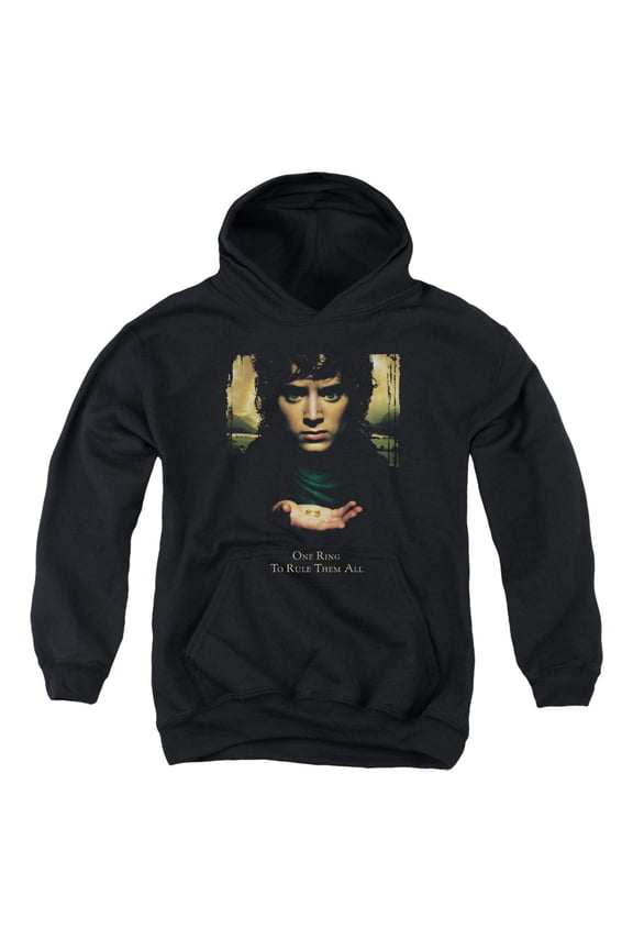 Lor - Frodo One Ring - Youth Hooded Sweatshirt - X-Large