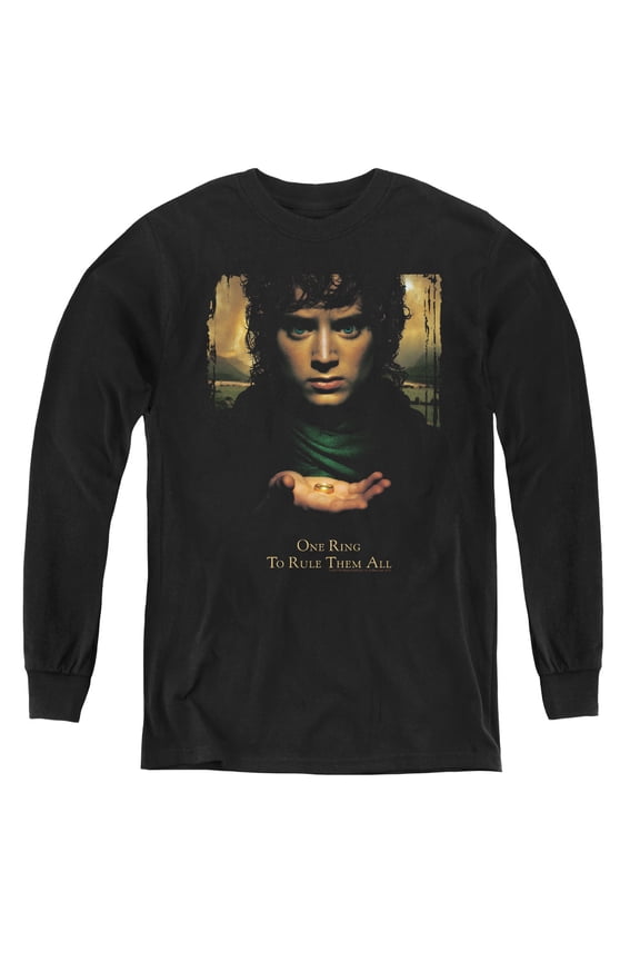 Lor - Frodo One Ring - Youth Long Sleeve Shirt - Large