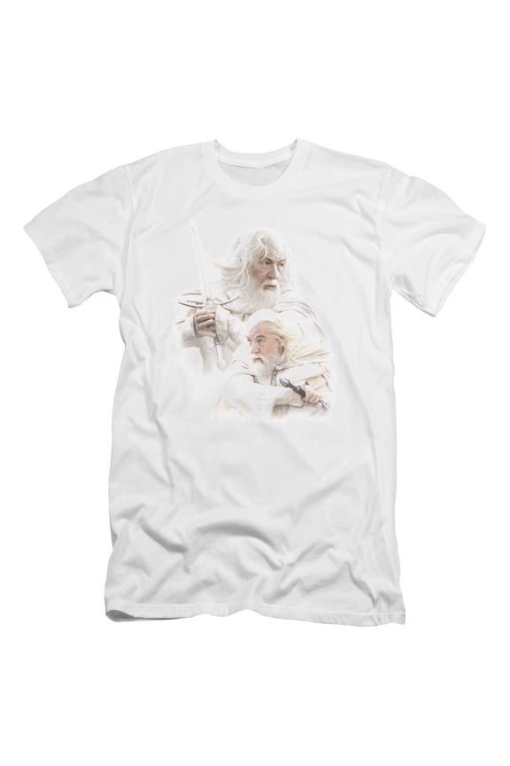 Lor - Gandalf The White - Premium Slim Fit Short Sleeve Shirt - Small