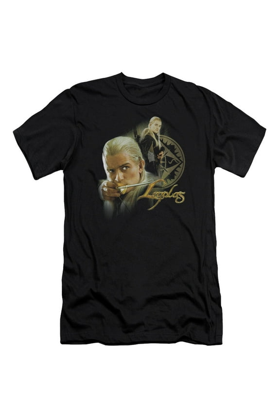 Lord of the Rings Legolas S/S Adult 30/1 T-Shirt Black