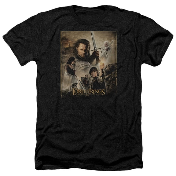 Lor - Rotk Poster - Heather Short Sleeve Shirt - X-Large