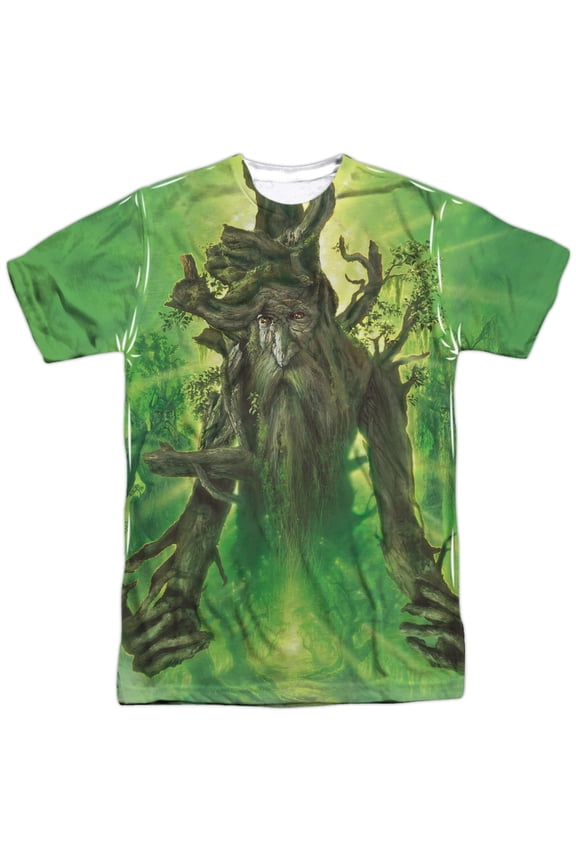 Lor Treebeard (Front Back Print) Mens Sublimation Polyester Shirt (White, )