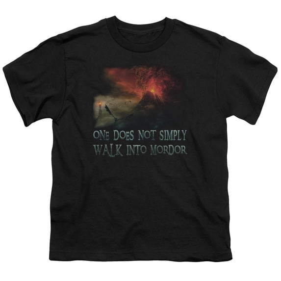 Lor - Walk In Mordor - Youth Short Sleeve Shirt - Large