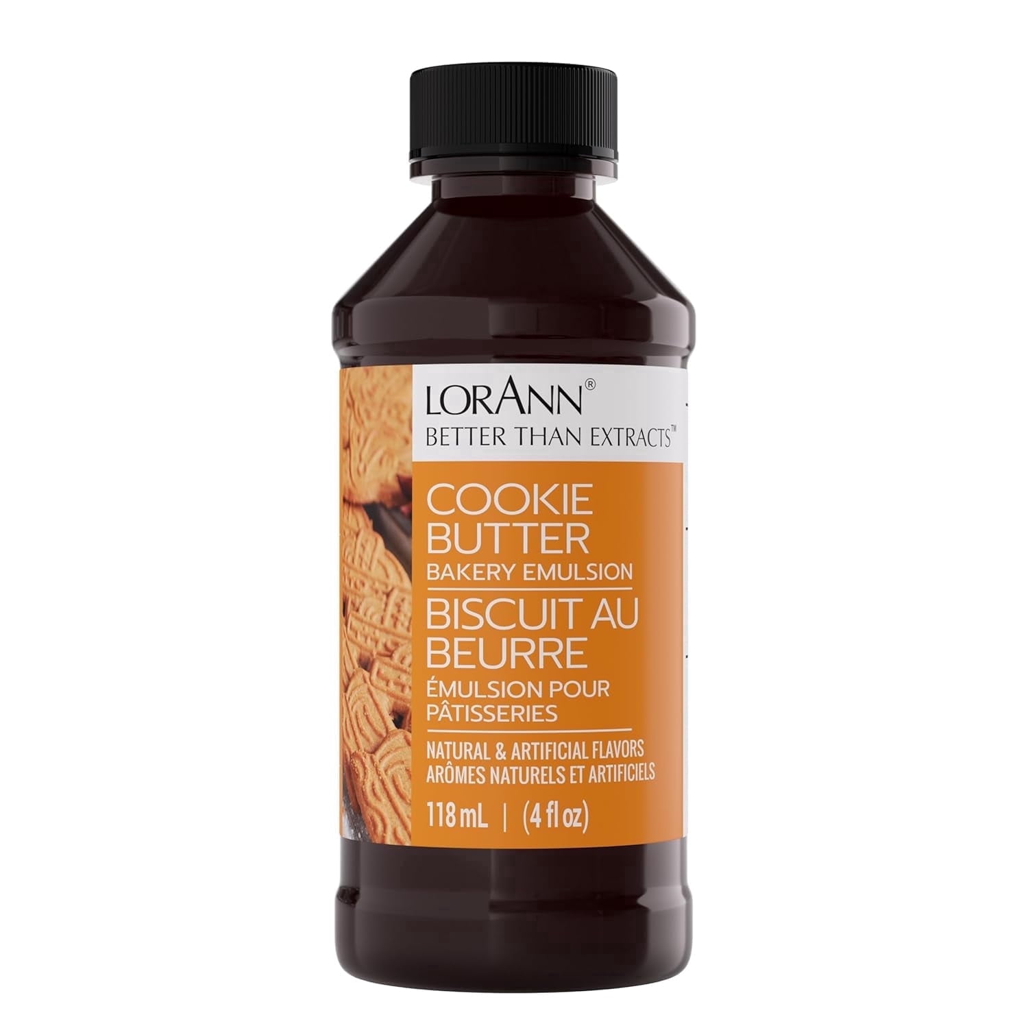 LorAnn Oils Bakery Emulsion, Cookie Butter Flavor, 4oz Bottle