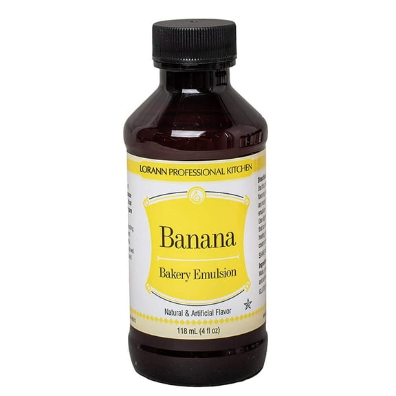 LorAnn Banana Bakery Emulsion, 4 Ounce Bottle