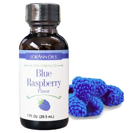 LorAnn Oils Super Strength Flavoring - Used For Candy Making, Flavoring Extracts, Baking, Hard Candy, and Flavor Oils - Bold, Natural Flavors 4X Stronger Than Extracts - Blue Raspberry, 1 fl oz