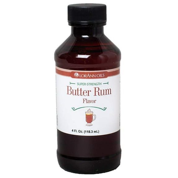 LorAnn Super Strength Butter Rum Flavor, 4 ounce bottle