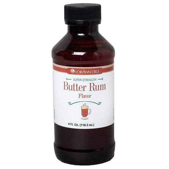 LorAnn Super Strength Butter Rum Flavor, 4 ounce bottle