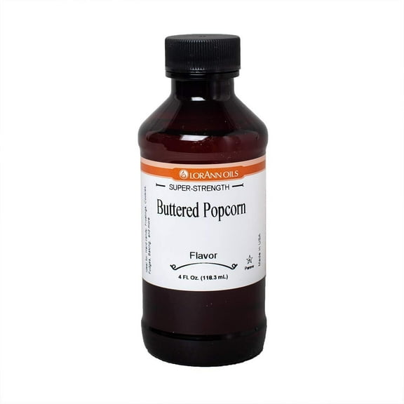 LorAnn Buttered Popcorn SS Flavor, 4 ounce bottle