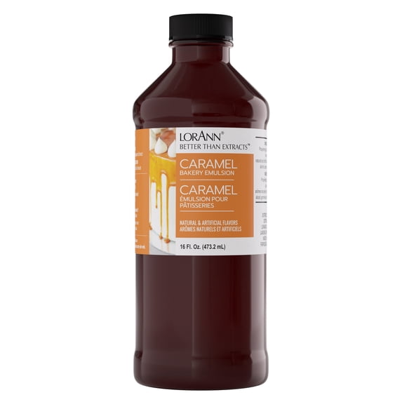 LorAnn Oils Caramel Flavoring For Baking - Emulsion Caramel Extract Substitute - 16 oz
