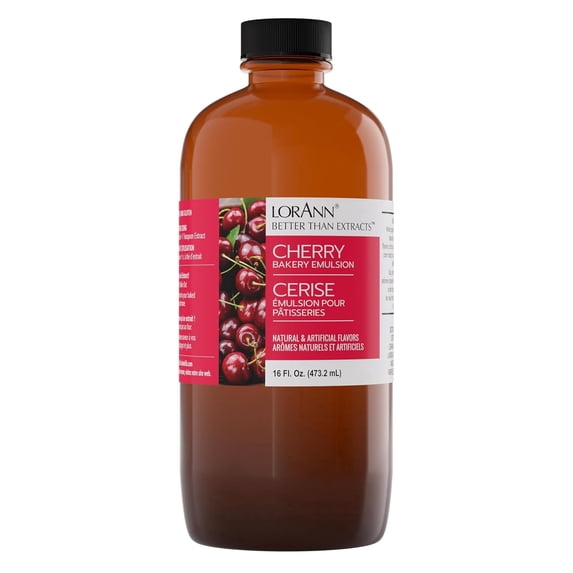 LorAnn Oils Cherry Flavoring For Baking - Emulsion Cherry Extract Substitute - 16 oz