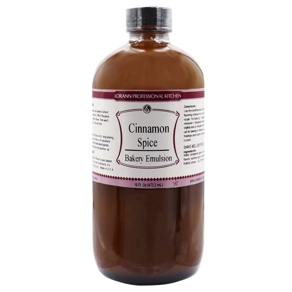 LorAnn Oils Cinnamon Spice Flavoring For Baking - Emulsion Cinnamon Spice Extract Substitute - 16 oz