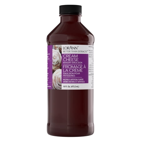 LorAnn Oils Cream Cheese Flavoring For Baking - Emulsion Cream Cheese Extract Substitute - 16 oz