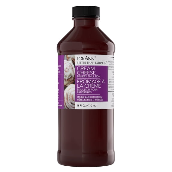 LorAnn Oils Cream Cheese Flavoring For Baking - Emulsion Cream Cheese Extract Substitute - 16 oz