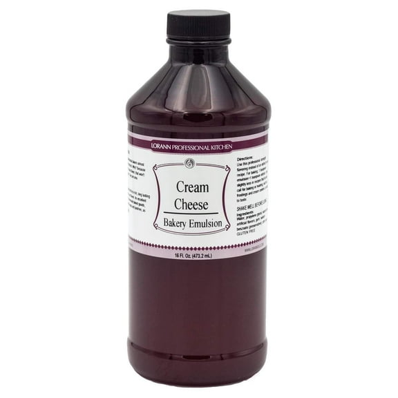 LorAnn Oils Cream Cheese Flavoring For Baking - Emulsion Cream Cheese Extract Substitute - 16 oz