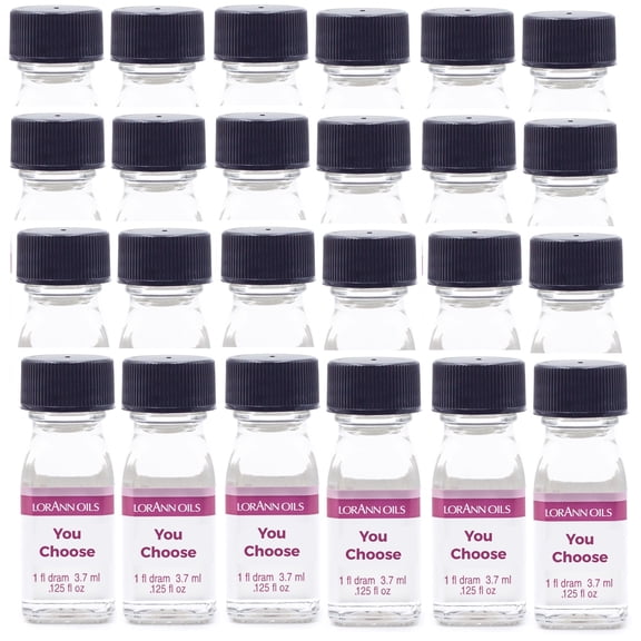 LorAnn Hard Candy Flavoring Oils 30 Pack YOU PICK THE FLAVORS  Includes 2 Droppers by LorAnn Oils