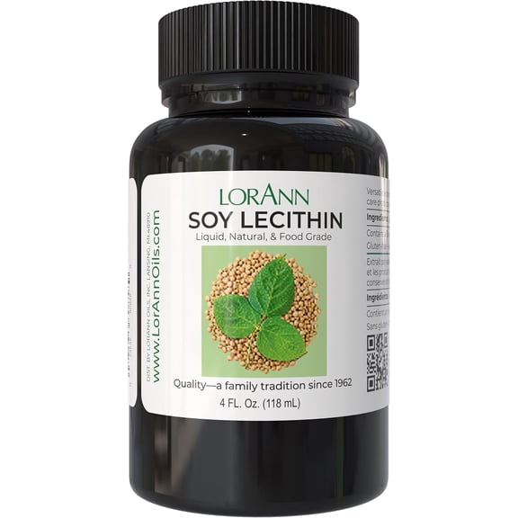 LorAnn Natural Liquid Soy Lecithin, 4 Ounce