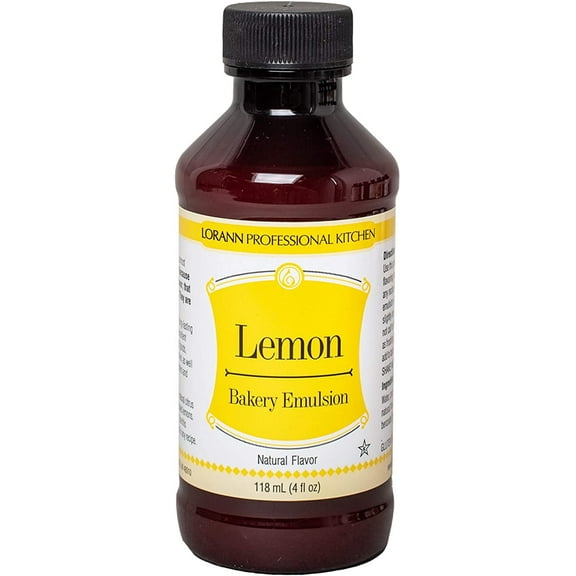 LorAnn Lemon Bakery Emulsion, 4 ounce bottle
