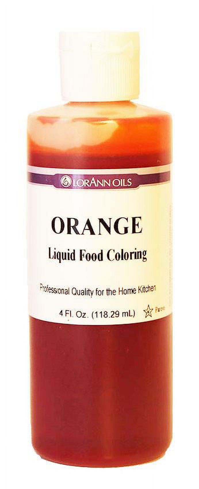 Lorann Orange Liquid Food Coloring 4 Ounce