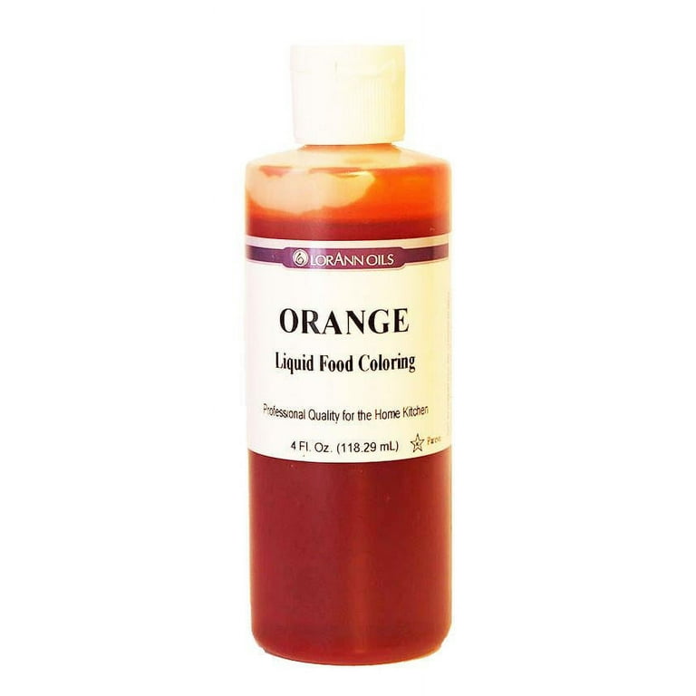 Lorann Orange Liquid Food Coloring 4 Ounce