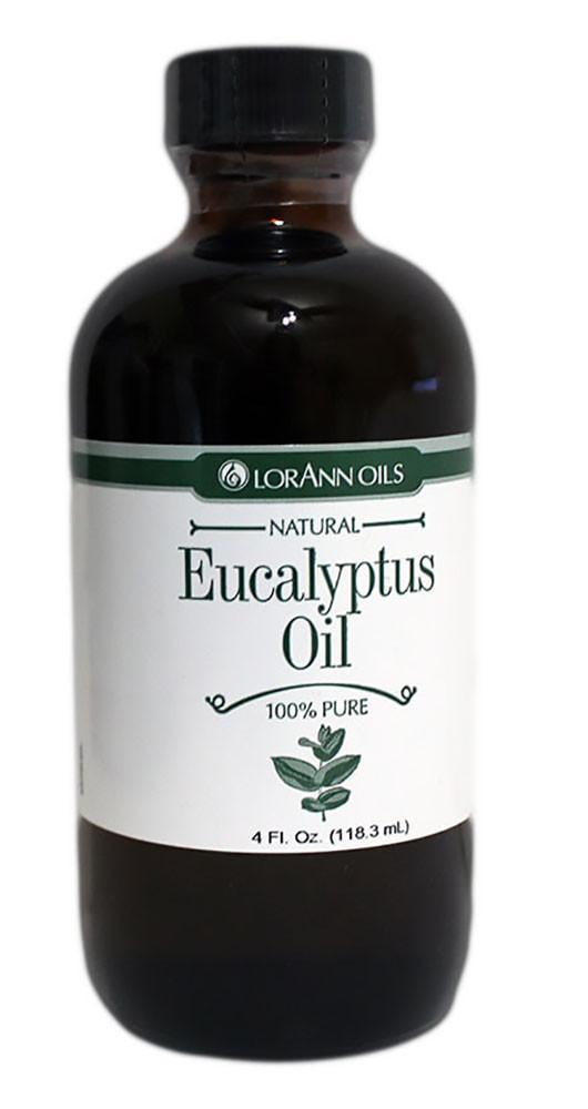 LorAnn Oils Eucalyptus Natural Food Grade Essential Oil 4 oz. Bottle, Baking and Flavoring - Kosher