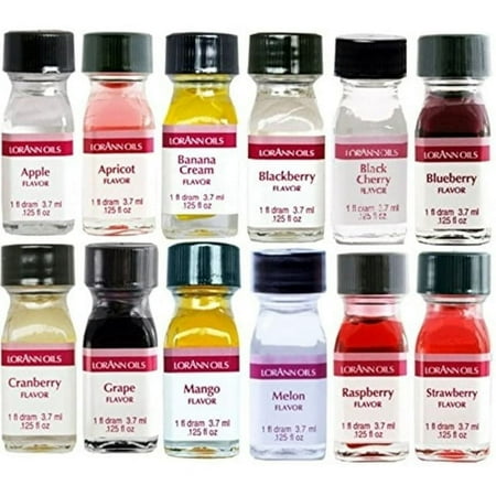 LorAnn Oils Super Strength Orange Flavors Raspberry Watermelon with Bonus Dropper, 3.7mL, 5 Pack