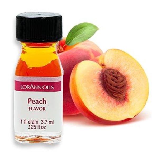 LorAnn Peach SS Flavor, 1 dram bottle .0125 fl oz - 3.7ml - 1 teaspoon - 2 pack