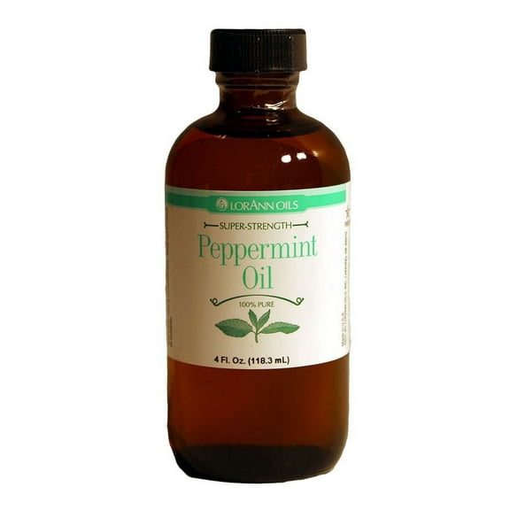 LorAnn Peppermint Oil Natural Super Strength Flavor and Essential Oil 4 oz