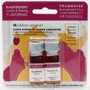 LorAnn Raspberry Super Strength Flavor, 1 dram bottle (.0125 fl oz - 3.7ml)- Twin pack blistered
