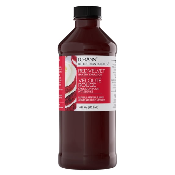 LorAnn Oils Red Velvet Flavoring For Baking - Emulsion Red Velvet Extract Substitute - 16 oz