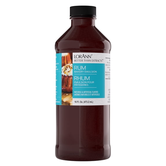 LorAnn Oils Rum Flavoring For Baking - Emulsion Rum Extract Substitute - 4 oz