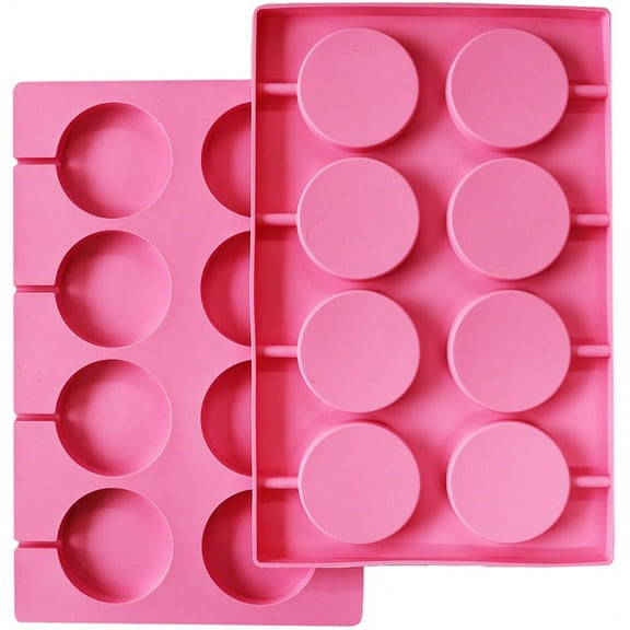 LorAnn Silicone Mold 2/Pkg-Lollipop, 8 Cavity