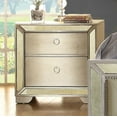 thumbnail image 1 of Loraine Night Stand With Antique Mirror, Silver Gray Finish, 1 of 1
