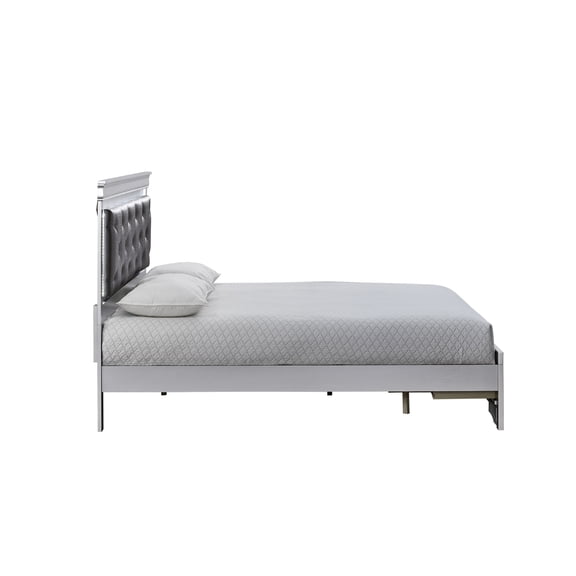 Lorana G6500F-QSB Queen Bed , Silver Champagne