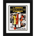 thumbnail image 1 of Lorand, Maurice 19x24 Black Ornate Wood Framed with Double Matting Museum Art Print Titled - See Mexico This Year-Southern Pacific, 1 of 4