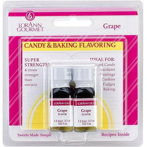 LorAnn Candy and Baking Flavoring Grape (Pack of 8)