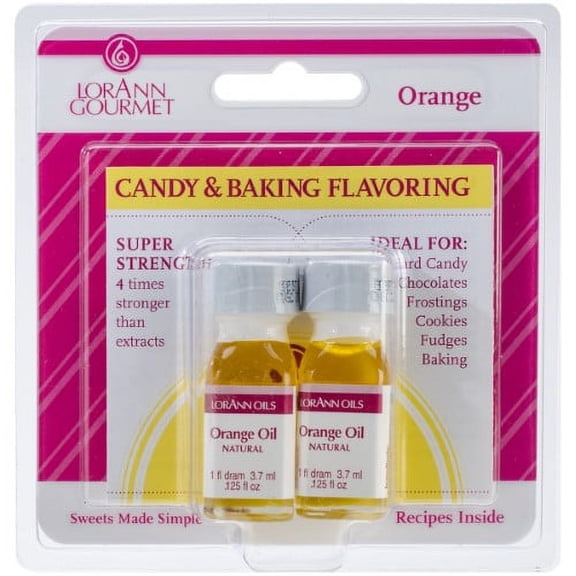Lorann Candy and Baking Flavoring, Orange (Pack of 8)
