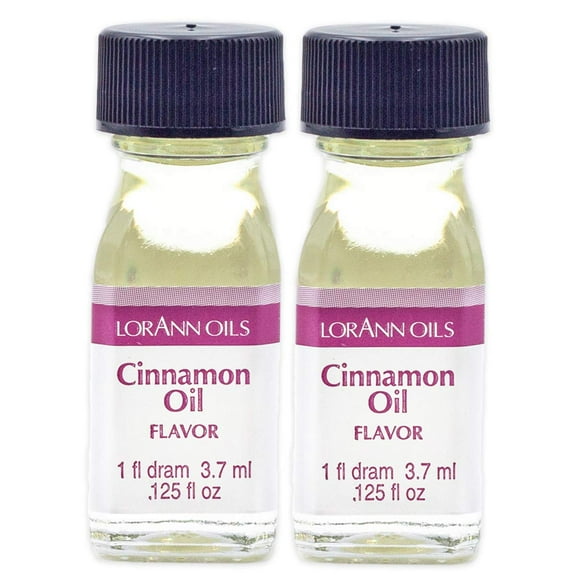 Lorann Cinnamon Oil Ss Flavor, 1 Dram Bottle (.0125 Fl Oz - 3.7Ml) 2 Pack