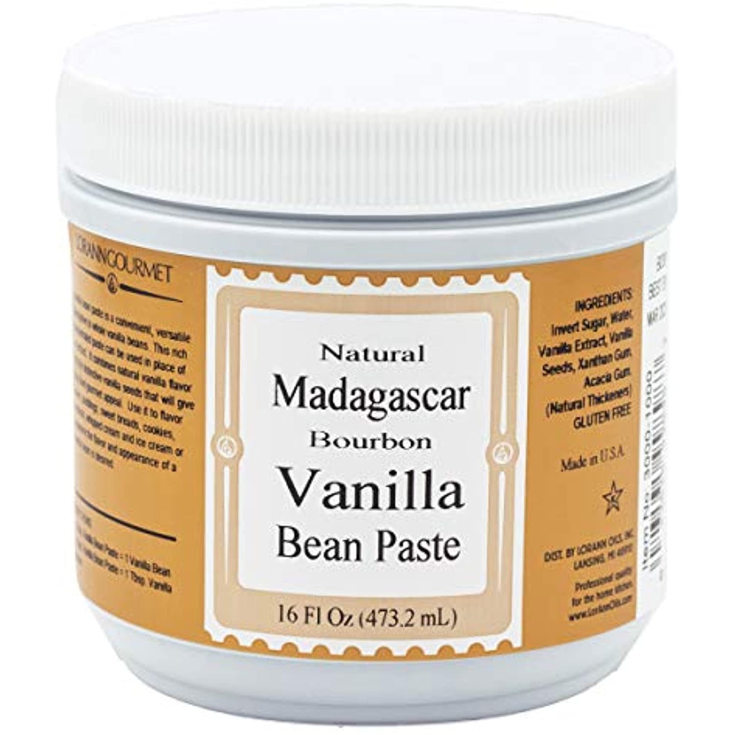 Lorann Madagascar Vanilla Bean Paste 16 Ounces