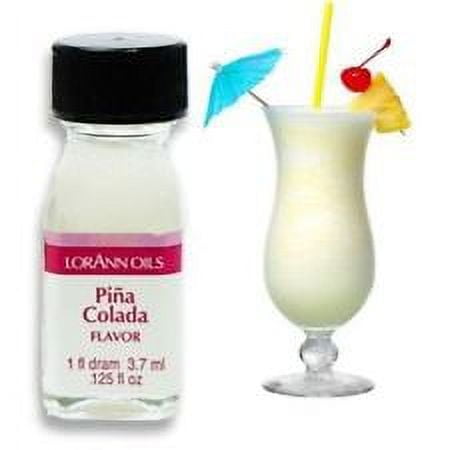 Lorann Oil Pina Colada 1 Dram Super Strength Flavor Extract Candy Baking Includes 1 Dram Dropper And Recipe Card
