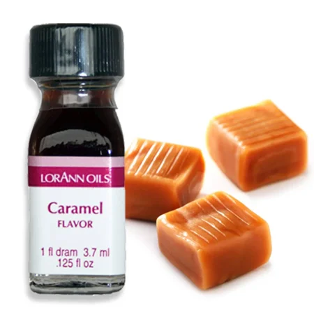 Lorann Oils Caramel 1 Dram Super Strength Flavor Extract Candy Baking Includes 1 Dram Dropper And Recipe Card