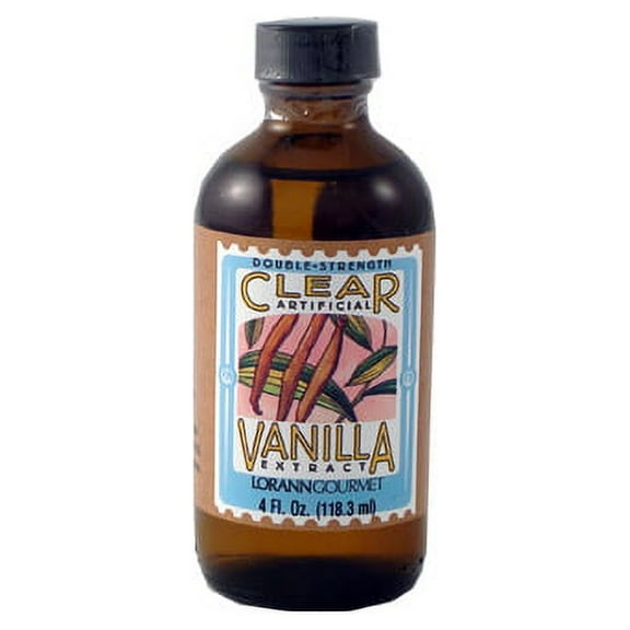 Lorann Oils Clear Vanilla Extract, Artificial, 4 Oz