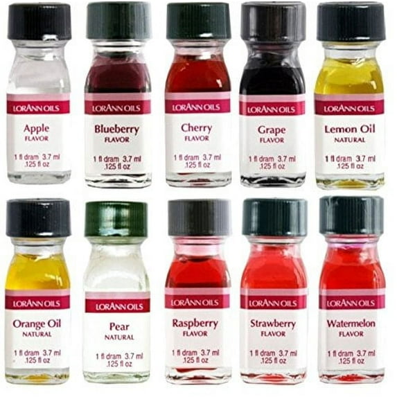 Lorann Oils Dram 10 Pack FF#1 Fruit Flavor (Pack of 10), 1 Dram