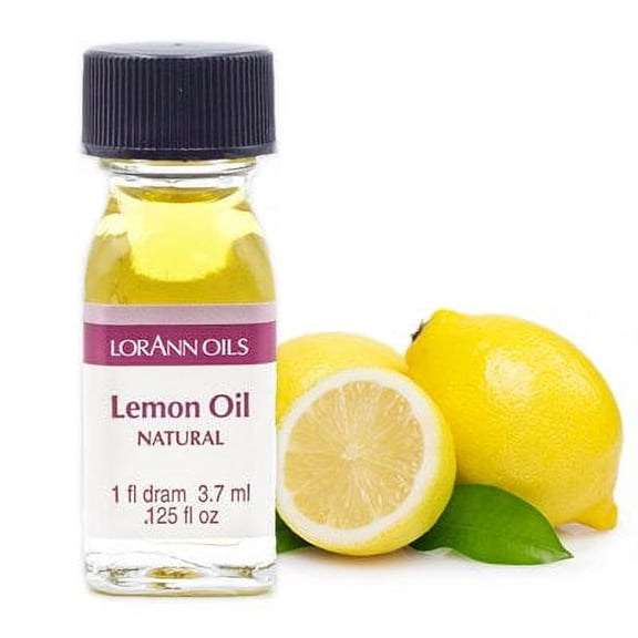 Lorann Oils Lemon 1 Dram Super Strength Flavor Extract Candy Baking Includes 1 Dram Dropper And Recipe Card