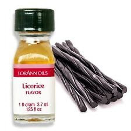 Lorann Oils Licorice 1 Dram Super Strength Flavor Extract Candy Baking Includes 1 Dram Dropper And Recipe Card